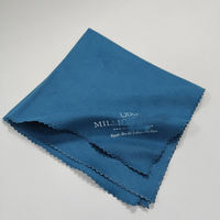 Paños de limpieza de microfibra de lujo azul mar profundo, paño de limpieza de plata para joyería, cámara, teléfonos móviles, limpieza exquisita