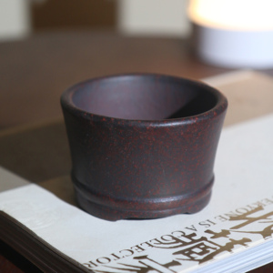 Handmade Purple <b>Clay</b> Bonsai <b>Pot</b> Mini Classic Chinese Style Desktop Plant <b>Pot</b> Palm Sized Calamus Planter - Product Image 3