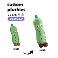 Peluche personnalisée Songshan en forme de courgette, coussin de sommeil, jouet en peluche pour la décoration intérieure et les cadeaux