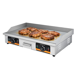 Plancha Eléctrica Comercial Kitster KY-PL820 de Acero Inoxidable, 220V 4400W, Antiadherente, Tipo Teppanyaki para Restaurante - Product Image 1