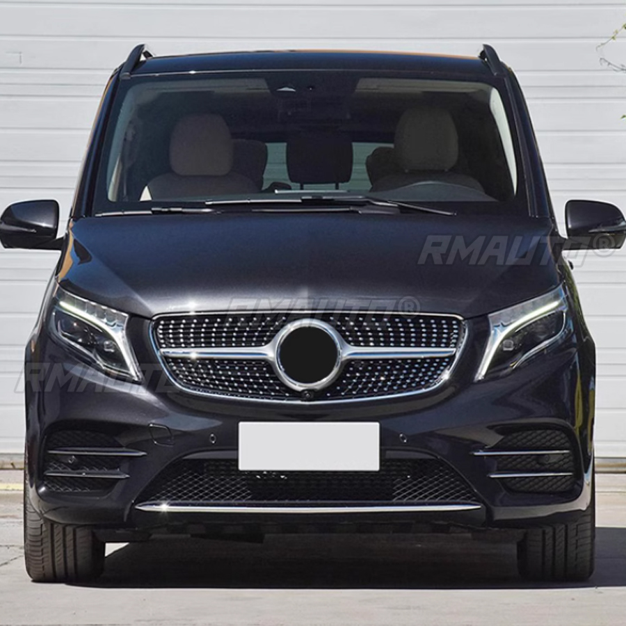 【537】Mercedes Benz V Class W447 フロントグリル Mercedes Benz V-Class 2019-2023 W447 Diamond / GT Style Front