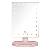 Miroir de maquillage intelligent pour femmes, écran tactile, miroir lumineux LED multifonction, outil de maquillage personnel pour la beauté du visage.