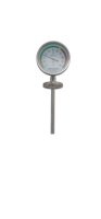 150mm Industrial Stainless Steel Bi-metal Thermometer Flange Insert with Sleeve