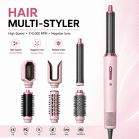 Cepillo Secador de Pelo 6 en 1, 110,000 RPM, Alta Velocidad, Iónico Negativo, Productos Multiusos para el Cuidado y Peinado del Cabello