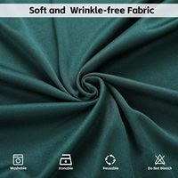 Rideaux de fond de scène de mariage vert foncé sur mesure, 2 panneaux avec passe-tiges pour la photographie et la décoration d'événements