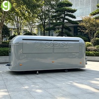 Remorque alimentaire écologique en aluminium et fibre de verre Goeasy Turnkey pour entreprise de restauration mobile