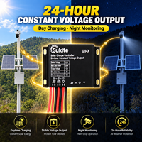 Contrôleur de charge solaire Sukite 3219-CK 3.2V 15A, sortie 12V pour caméra CCTV, tension constante 24 heures