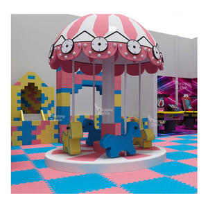 Équipement de jeux souples sur le thème du carrousel personnalisé Vente en gros Manèges à cheval pour terrains de jeux intérieurs <span class=keywords><strong>et</strong></span> centres de divertissement - Product Image 1