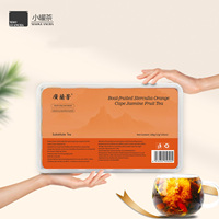 Thé au jasmin et à l'orange séché de qualité supérieure, mélange de thé aux fruits et aux fleurs rafraîchissant, parfum d'orange et de jasmin, thé aux fleurs