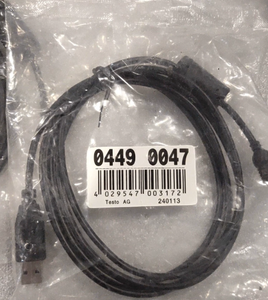 TESTO 0572 6172 หัววัดความชื้น/อุณหภูมิ 12 มม. และ 0449 0047 การเชื่อมต่อ USB (USB A ถึง USB มินิบี) อุปกรณ์เสริมสำหรับเทสโต 176P1 ฯลฯ - Product Image 6