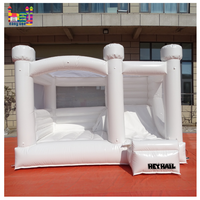 Nouvelle structure gonflable noire d'extérieur, château gonflable pour saut et rebondissement, structure gonflable blanche pour mariage et fête