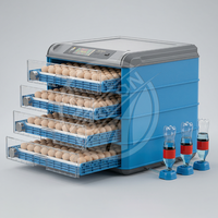 Nouvel incubateur d'œufs entièrement automatique en plastique, capacité 24-500 œufs, pour poulets, canards, oies, cailles, pigeons, avec contrôle de température 220V, pour élevage avicole