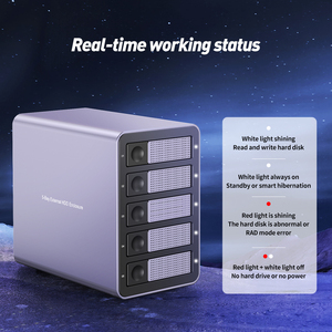 Docking Station per disco rigido da 3.<span class=keywords><strong>5</strong></span> ''a <span class=keywords><strong>5</strong></span> alloggiamenti all'ingrosso in fabbrica con porta USB C HDD <span class=keywords><strong>Caddy</strong></span> per Laptop - Product Image 4