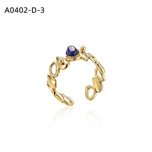 Anillo de Moda con PIEDRA NATURAL A0402 para Mujer, Joyería de Alta Calidad - Product Image 3