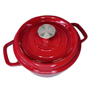 Mochoo Batterie de cuisine <span class=keywords><strong>en</strong></span> <span class=keywords><strong>fonte</strong></span> personnalisée de qualité supérieure avec revêtement émaillé antiadhésif Casseroles incluses - Product Image 4