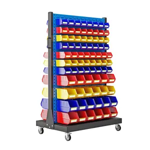 Multifunction Wear-Resistant Wall Mounted Multi-Layer Tool Rack With Storage Bin Outdoor Storage Box