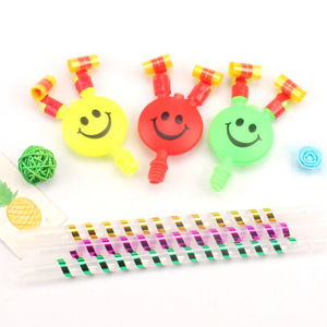 Dragón de juguete grande con cara sonriente que sopla, juguete silbante para niños, dragón de juguete con cara sonriente, dragón payaso que sopla, dragón de calle para vendedores. - Product Image 1