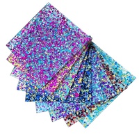 Feuilles d'acrylique PMMA irisées dorées personnalisées, surface brillante, haute dureté de surface, épaisse, découpée au laser, paillettes, design d'intérieur