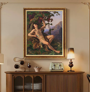 Pintura en lienzo de cuerpo de dama sexy, pintura desnuda de hombre sexy, decoración de arte de pared de dormitorio - Product Image 2