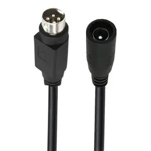 lowest price DC5.5x2.5/5.5x2.1 Female To 3Pin 4Pin Round Mouth 3pin 4pin Plug Printer Power Adapter Cable