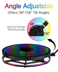 Cabina fotografica 360 portatile con regolazione in altezza adatta per gli utenti di tutte le età in occasione della cabina fotografica per eventi - Product Image 2