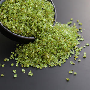 卸売 天然ペリドットチップス 砕いた宝石 グリーンオリビンクリスタル砂利 ジュエリー製作、花瓶の詰め物、ヒーリングデコレーション用 - Product Image 5