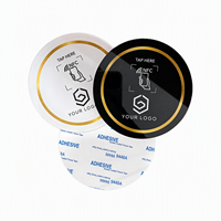 Plaque NFC de luxe personnalisée pour avis et réseaux sociaux avec affichage de code QR, en acrylique, Plaques/Étiquettes/Autocollants NFC