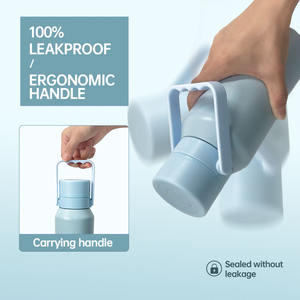 Vendita calda bottiglia regalo all'ingrosso massa portatile pallone sottovuoto isolato spingere bottiglia di acqua aperta con infusore di tè e ciotola inferiore - Product Image 5