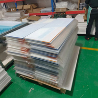 Panneau acrylique brillant personnalisé imprimé UV, support mural, plaque en plastique transparente, panneau PMMA lisse pour l'image de marque de bureau