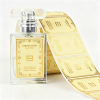 Étiquette adhésive personnalisée imperméable et résistante à l'alcool pour flacon de parfum, impression de logo de luxe, prix d'usine