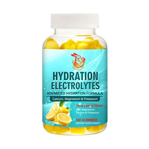 OEM Private <b>Label</b> Hydration Electrolytes Gummies Lemon Flavor with Calcium Magnesium for Endurance Sports Hydration - Product Image 1