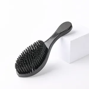 Long Handle Bristle Oil Brush Clean Care Beard Styling Tools Wave Brushes For Men