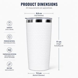 Custom logo 20oz Father Leak-proof Cover Travel Coffee Mug Gift Stainless Steel Vacuum Insulated 20 oz Golf Ball Tumbler - Product Image 2
