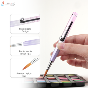 Pinceau de peinture professionnel rétractable en nylon de qualité supérieure avec embout remplaçable, conception <span class=keywords><strong>brevet</strong></span>ée, vente chaude 2026 - Product Image 2