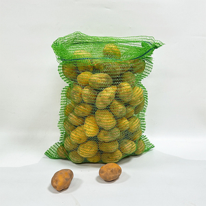 PE Raschel Mesh Bag With Drawstring 25kg 50kg Fruit Vegetable <strong>Onion</strong> Potato Mesh Net Bags - Product Image 4