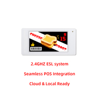 Etiquetas de Precio Digitales ESL Systems con Pantalla E-Ink, Fácil Instalación, Alta Resolución, Etiqueta Electrónica para Estantes de Supermercado, FCC CE