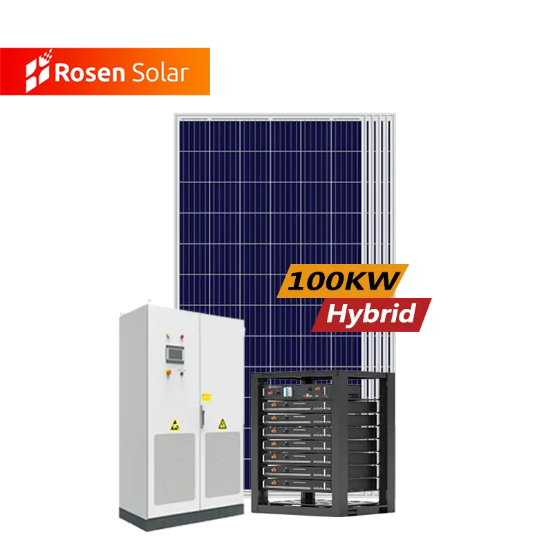 גדול אחסון מערכת 150Kw 180Kw 200Kw היברידי שמש לשלב מערכת סוללה לגבות