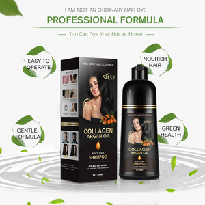 Shampoo colorante per <span class=keywords><strong>capelli</strong></span> neri senza ammoniaca e ppd hennè <span class=keywords><strong>crema</strong></span> colorante per <span class=keywords><strong>capelli</strong></span> neri super anallergico - Product Image 2