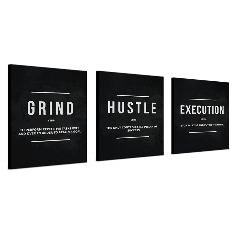 Motivational Words Printed on Canvas Customized