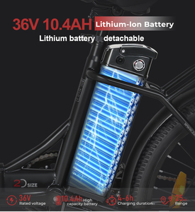 Stock de fábrica para Samebike 24 pulgadas plegable bicicleta eléctrica de <span class=keywords><strong>ciudad</strong></span> 36V batería de litio fuente de alimentación 7 velocidades equipo electrónico - Product Image 5