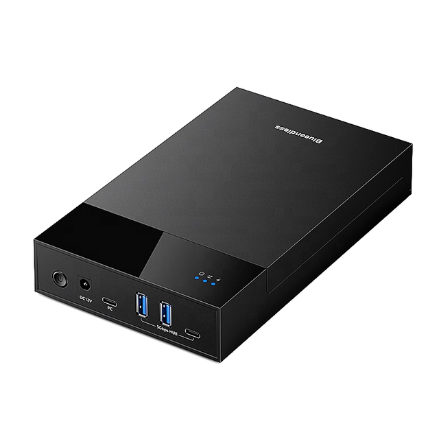 Blueendless USB3.0 SATA ABS 2.5/3.5 Inch External Hard Drive Enclosure Private Mold Protective DC 12V/2A Adapter SSD/HDD