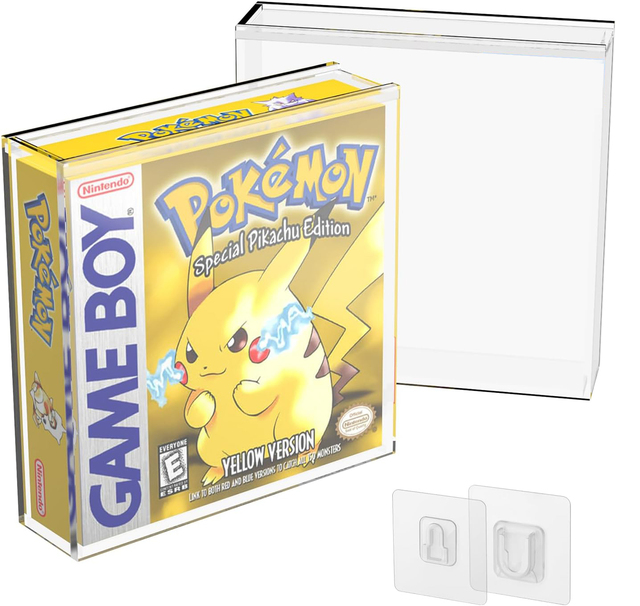 Modern for UV-Resistant Video Game Box Protector Case for GB/GBC/GBA Games Clear Acrylic Display Case Compatible Nintendo