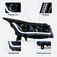 Ensemble de phares LED BK pour Chevrolet Cruze 2009-2014, projecteur Bi-LED, mise à niveau DRL, Plug and Play