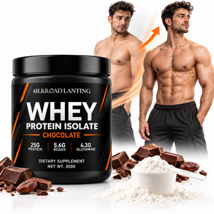 Proteína de Suero de Leche Aislada Personalizada con Chocolate, BCAA y Glutamina para Aumentar la Masa Muscular, Suplemento Dietético, Fábrica OEM - Product Image 1
