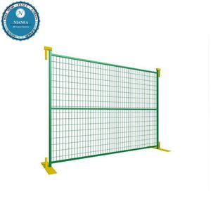 Vente flash à la Foire de Canton, vente en gros au Canada, panneaux de clôture de sécurité Heras / clôture temporaire en acier à mailles métalliques portable - Product Image 1