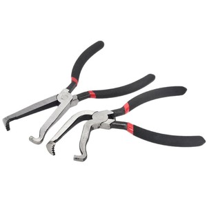 Multi-Use <strong>Long</strong> <strong>Nose</strong> Industrial Grade Auto Repair Pliers Serrated Jaw 60 Straight Bend Oil Pipe Clamp Steel Metric OEM - Product Image 5