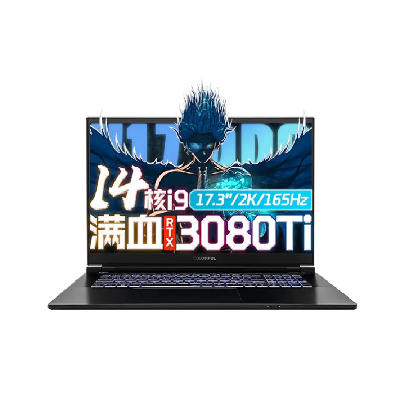 New powerful 17.3" colourful game notebook in-tel 12th i9-12900h16g RAM 512 ssd rtx3080ti gaming laptop in stock