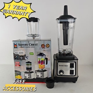 IN STOCK professionale 2 in 1 miscelatore frullatore argento cresta da cucina commerciale elettrico frullato frutta Mixer frullatore robot da cucina - Product Image 2