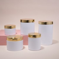 Pot en Plastique Mat Personnalisé PEHD Vide Blanc avec Couvercles pour Complément Alimentaire et Poudre Protéinée, Formats 1000g, 500g, 250g, 200g, 120g, 120ml, 10oz