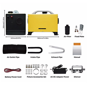 <span class=keywords><strong>Calentador</strong></span> <span class=keywords><strong>de</strong></span> Estacionamiento Diésel <span class=keywords><strong>de</strong></span> 12V/24V CC y 110-240V CA, Kit Integrado Todo en Uno con Control Remoto LCD para Camiones, Autocaravanas y Furgonetas - Product Image 5